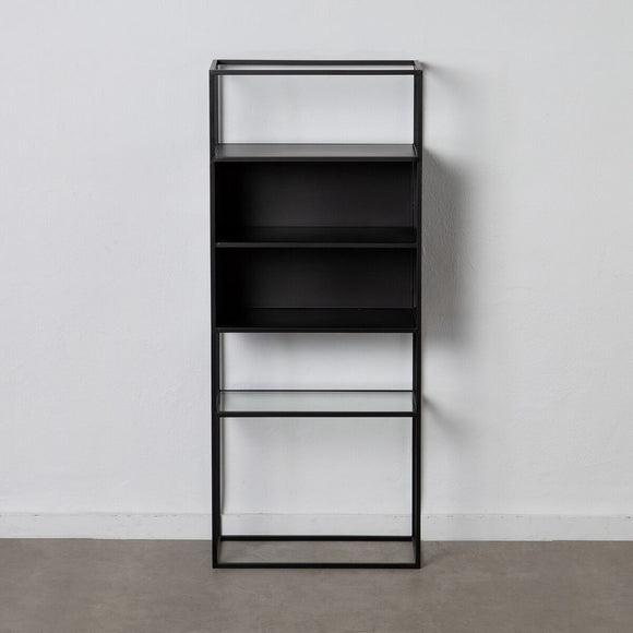 Shelves BRICK 55 x 30 x 132 cm Crystal Black Metal-0