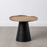 Side table 59 x 59 x 46 cm Black Golden Aluminium-0