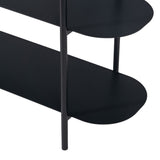 TV furniture 90 x 28 x 70,3 cm Black Steel-3