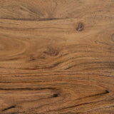 Set of 3 tables Wood Metal Iron Acacia 50 x 50 x 45 cm-3