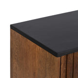 Sideboard ABNER Brown Black 160 x 40 x 75 cm-6