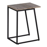 Side table 45 x 35 x 63,5 cm Brown Cream Marble Iron (2 Units)-8