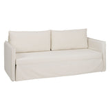 Sofa Beige Polyester Linen 210 x 93 x 95 cm-0
