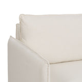 Sofa Beige Polyester Linen 210 x 93 x 95 cm-2