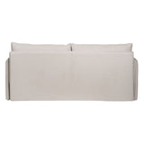 Sofa Beige Polyester Linen 210 x 93 x 95 cm-6