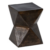 Small Side Table Bronze Aluminium 30 x 30 x 41 cm-0