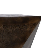 Small Side Table Bronze Aluminium 30 x 30 x 41 cm-5