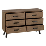 Sideboard PAUL Black Natural 120 x 41 x 77 cm-7