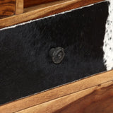 vidaXL Sideboard aus massivem Mangoholz Home Beistelltisch Möbel Braun/Dunkelbraun