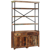 vidaXL Sideboard with Shelves Solid Reclaimed Wood Furniture Brown/Dark Brown