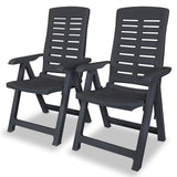 vidaXL Liege-Gartenstühle Kunststoff Weiß Outdoor-Stuhl Multi Farben/Größen
