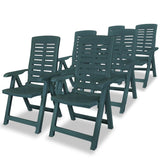 vidaXL Відкидні садові стільці Пластиковий білий вуличний стілець, різні кольори/розміри