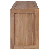 vidaXL TV-Schrank Massives Teakholz mit natürlicher Oberfläche 120 x 30 x 44 cm