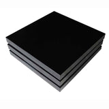 vidaXL White/Black High Gloss 3 Layer Shape Adjustable Coffee or Side Table