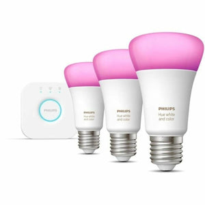 Smart Light bulb Philips Kit de inicio: 3 bombillas inteligentes E27 (1100) 9 W E27 6500 K 806 lm-0