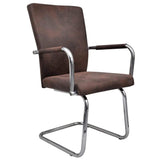 vidaXL 2/4/6 x обідні стільці зі штучної замшевої шкіри кухонне сидіння для вечері коричневий/сірий