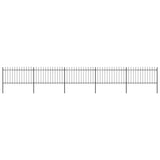 vidaXL Gartenzaun-Speerspitze Stahl-Paneele für den Außenbereich, Absperrgitter, verschiedene Größen