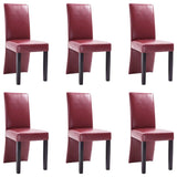 vidaXL 2/4/6x Dining Chairs Faux Leather Kitchen Dinner Seating Multi Colors