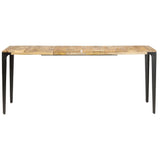 vidaXL Solid Mango Wood Dining Table Wooden Furniture Dinner Table Multi Sizes