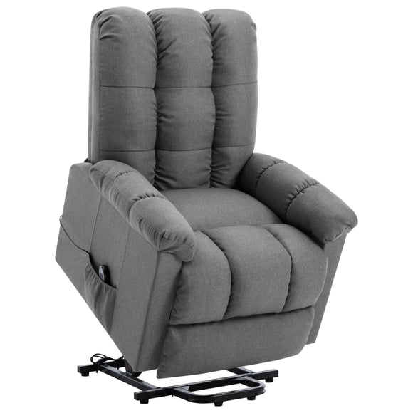 vidaXL Stand-up Recliner Fabric Reclining Armchair Lounge Seating Multi Colors