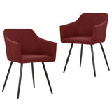 vidaXL 2x Esszimmerstühle Stoff Home Küchenstuhl Sitzmöbel Mehrfarbig