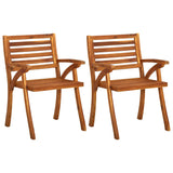 vidaXL 2/3x Solid Acacia Wood Garden Chair Outdoor Lounge Seating Armchair