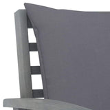 vidaXL Садовий лаунж-набір із 5 предметів із подушкою з твердого дерева акації сірого кольору