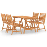 vidaXL Solid Acacia Wood Patio Dining Set 5/7 Piece Garden Dinner Seating Yard