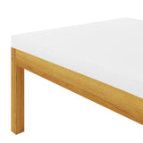 vidaXL Набір для відпочинку у патіо з 5 предметів з подушками, кремовий масив деревини акації