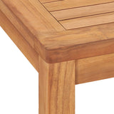 vidaXL Solid Teak Wood Patio Table Weather Resistant Dining Desk Multi Sizes