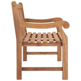vidaXL Solid Teak Wood Patio Bench Gaeden Wooden Lounge Seating Multi Sizes