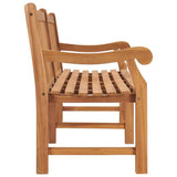 vidaXL Solid Teak Wood Patio Bench Gaeden Wooden Lounge Seating Multi Sizes