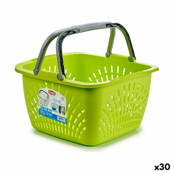 Multi-purpose basket Stefanplast With handles Plastic 18 L 39 x 21,5 x 39 cm (30 Units)-0