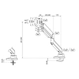 Screen Table Support Neomounts DS70PLUS-450WH1 17" 49"-1