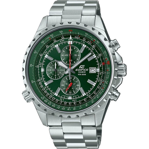 Men's Watch Casio EF-527D-3AVUEF Green Silver (Ø 45 mm)-0