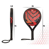 Squash racket Aktive Black/Red (4 Units)-1